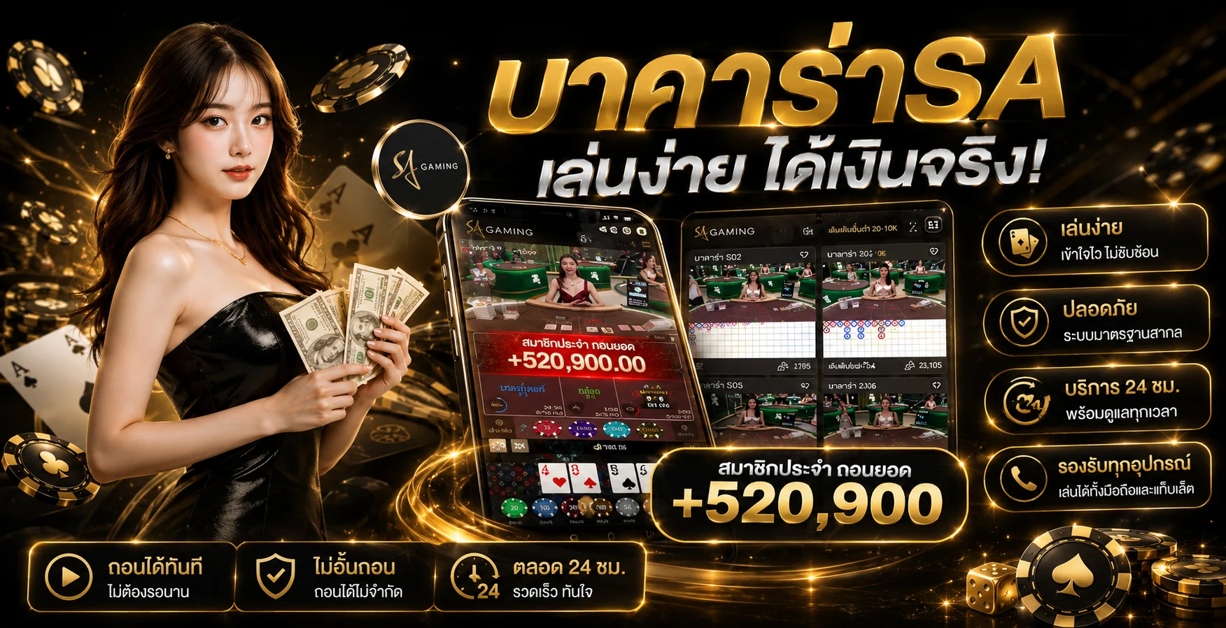 คาสิโนออนไลน์ TIGERBET289 บาคาร่าสดดีลเลอร์แจกไพ่